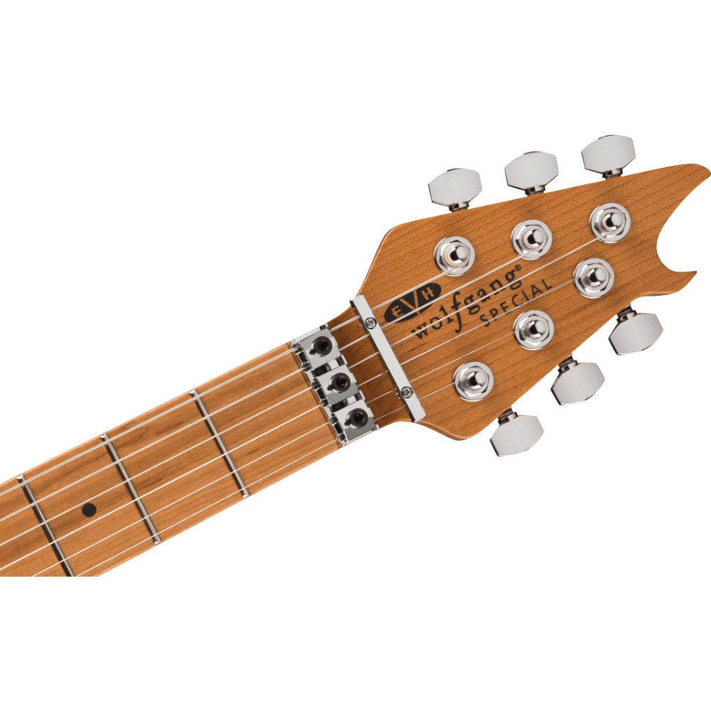 EVH イーブイエイチ Wolfgang Special QM Baked Maple Fingerboard Indigo Burst エレキギター ヘッド表、ロックナット