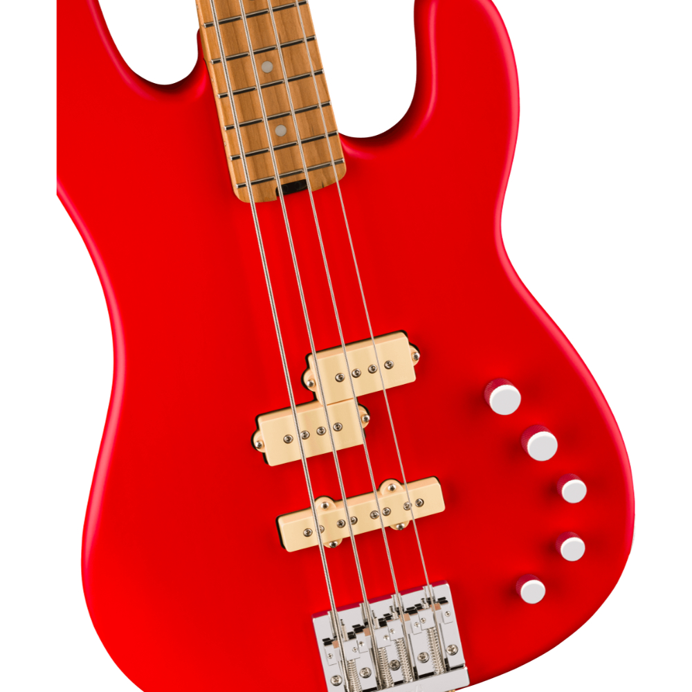Charvel シャーベル Pro-Mod San Dimas Bass PJ IV MAH Satin Ferrari Red エレキベース ボディトップ画像