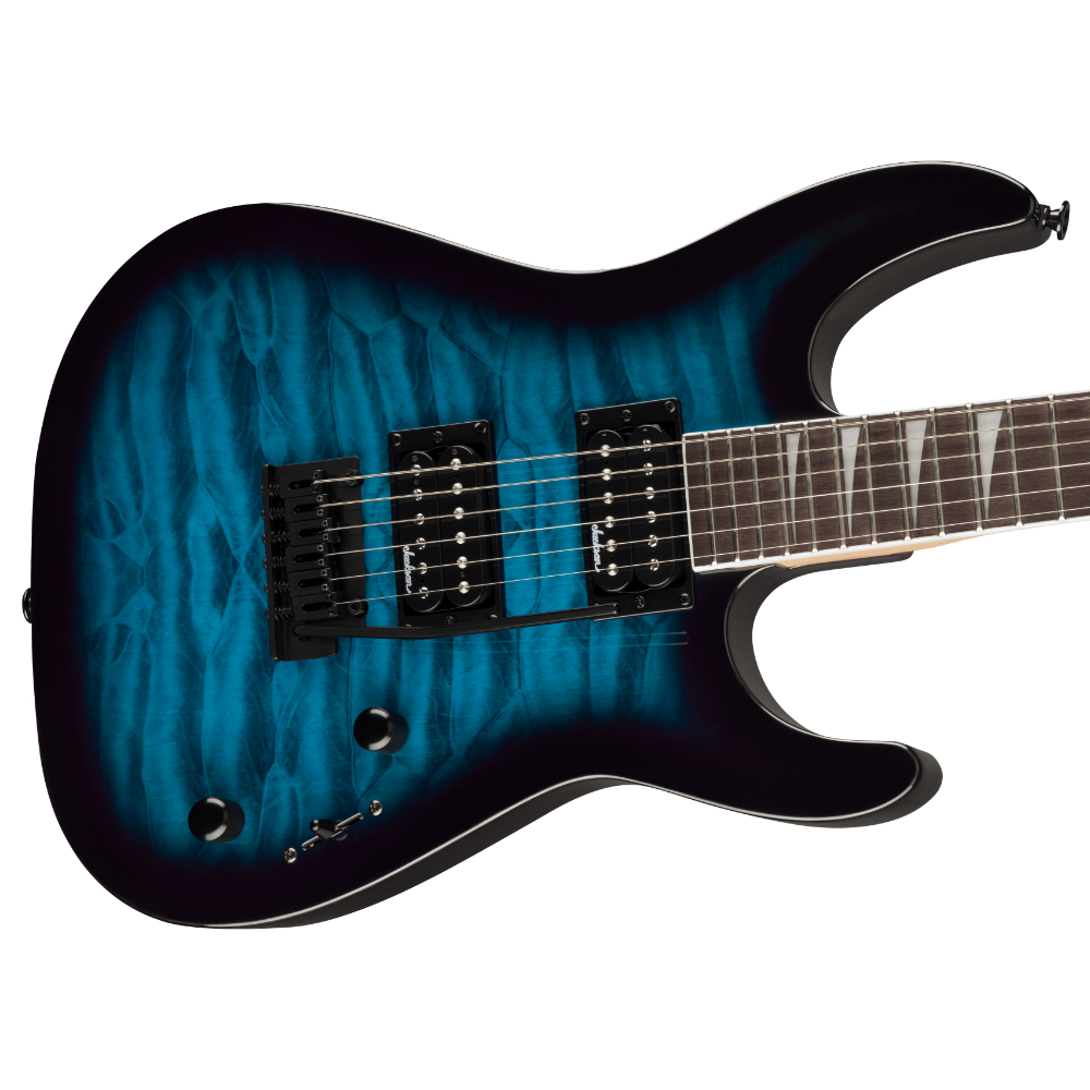 Jackson ジャクソン JS Series Dinky JS20 DKQ 2PT Transparent Blue Burst エレキギター ボディ画像