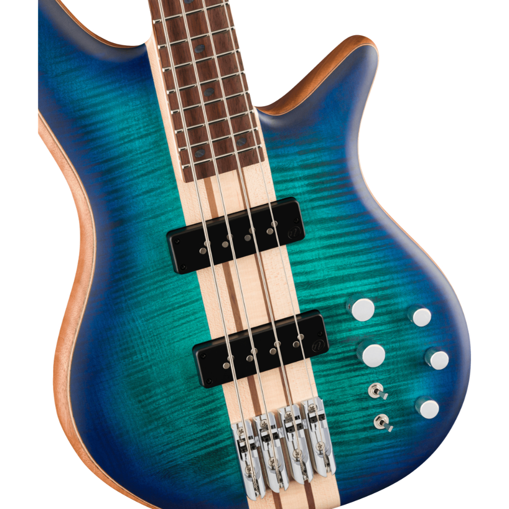 Jackson ジャクソン Pro Series Spectra Bass SBFM IV Chlorine Burst エレキベース ボディトップ画像