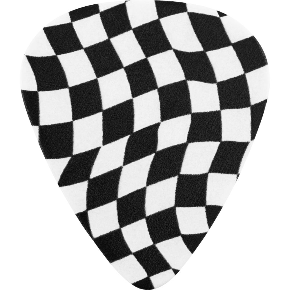 Fender フェンダー 351 Celluloid Picks Checkerboard ギターピック 8枚入り 裏面デザイン