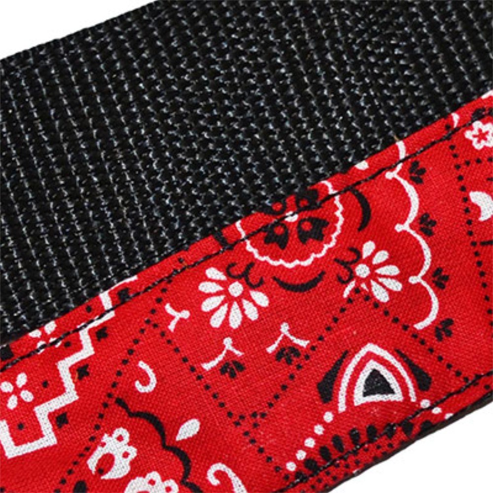 Perri’s ペリーズ 1.5 BANDANA RED UKE STRAP ペイズリー柄 バンダナ柄 ウクレレストラップ 本体画像1