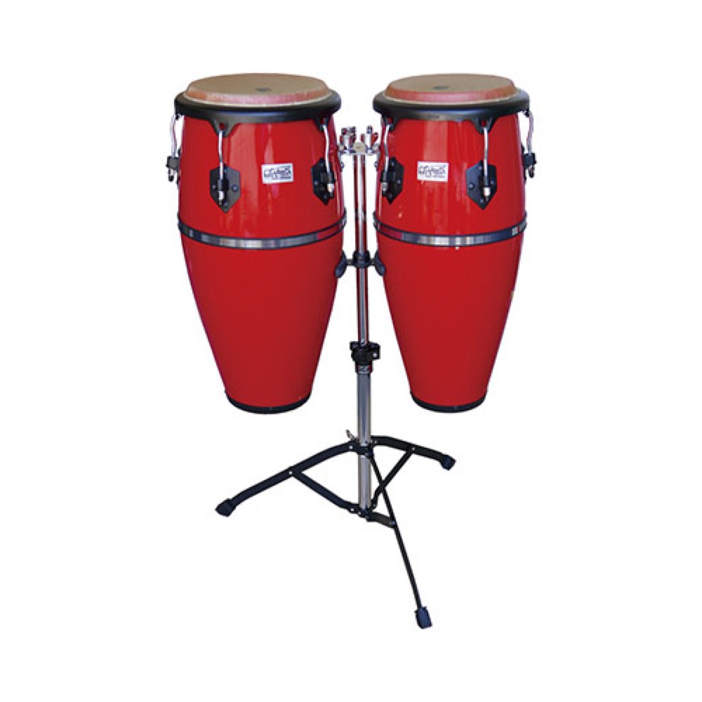 TOCA トカ 4010R Players Fiberglass 10+11インチ Conga Set Red コンガ レッド スタンド付き