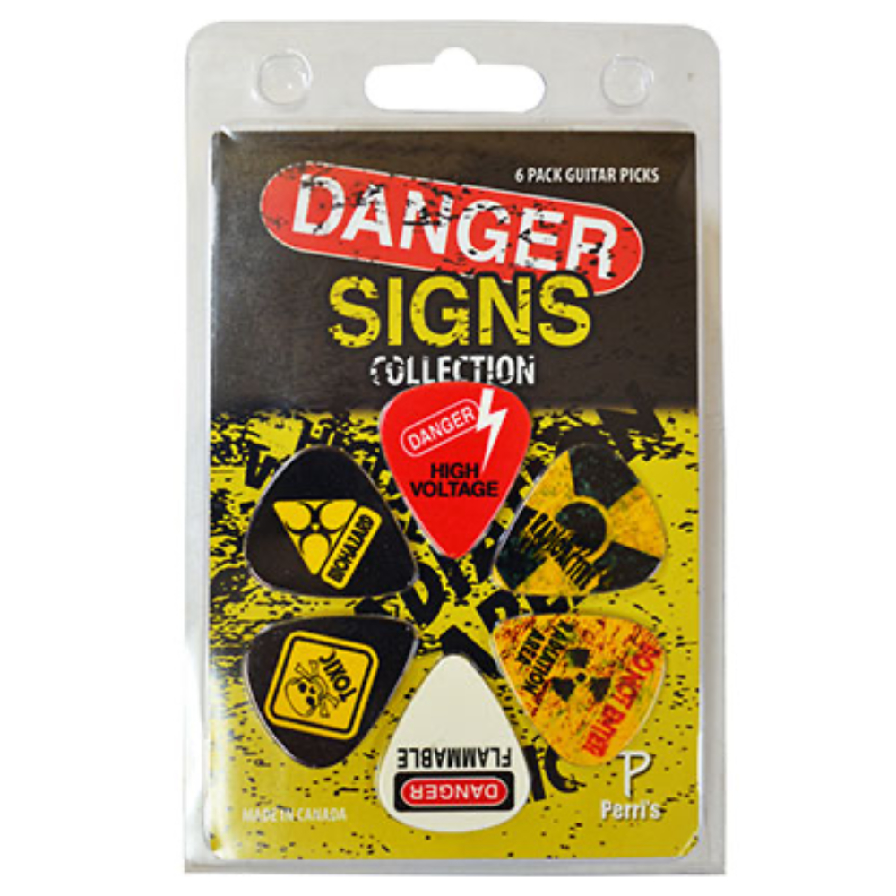 Perri’s ペリーズ LP-PP01 DANGER SIGNS 6PICKS Guitar Pick ギターピックセット