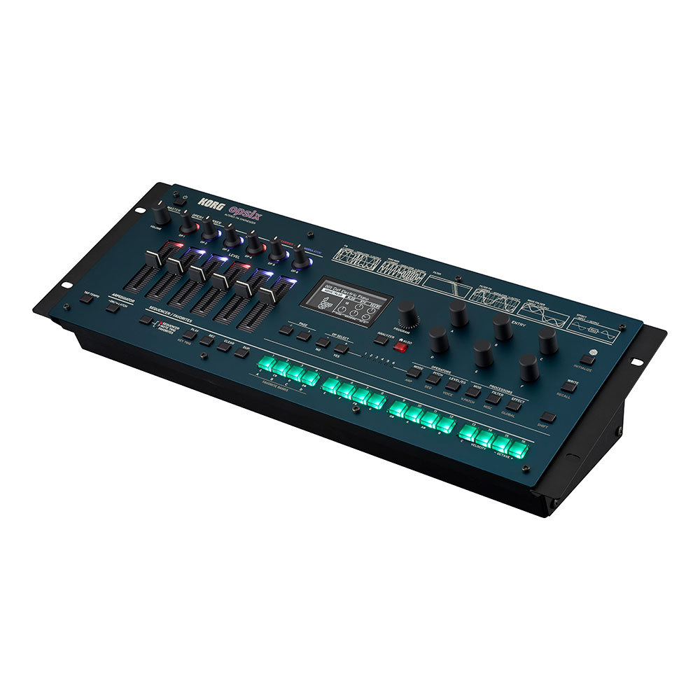 コルグ シンセサイザー オプシックス モジュール KORG opsix-M FMシンセサイザー 64ボイス FM音源 opsix Module 全体像