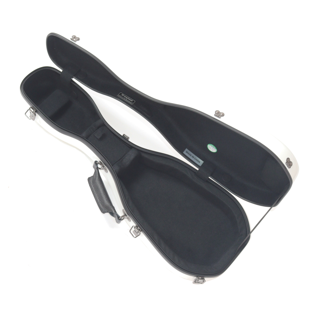 ウクレレケース アランフェス ARANJUEZ CAUK-16S メタリックホワイト 11 スタンダード ソプラノ ソプラノロングネック 両対応 グラスファイバー製 内側