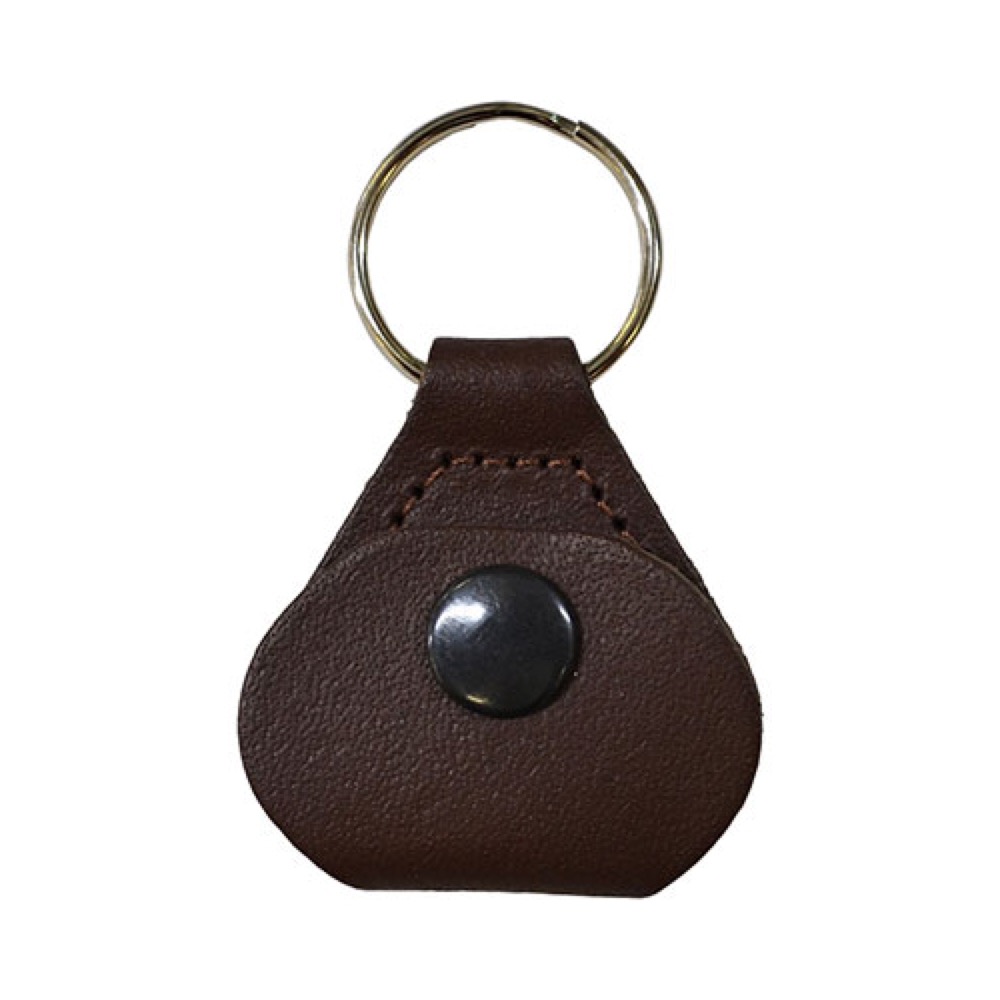 Perri’s ペリーズ PICKKEY-6674 Guitar Pick Holder Keychain BROWN ピックホルダー ピックケース キーリング付き