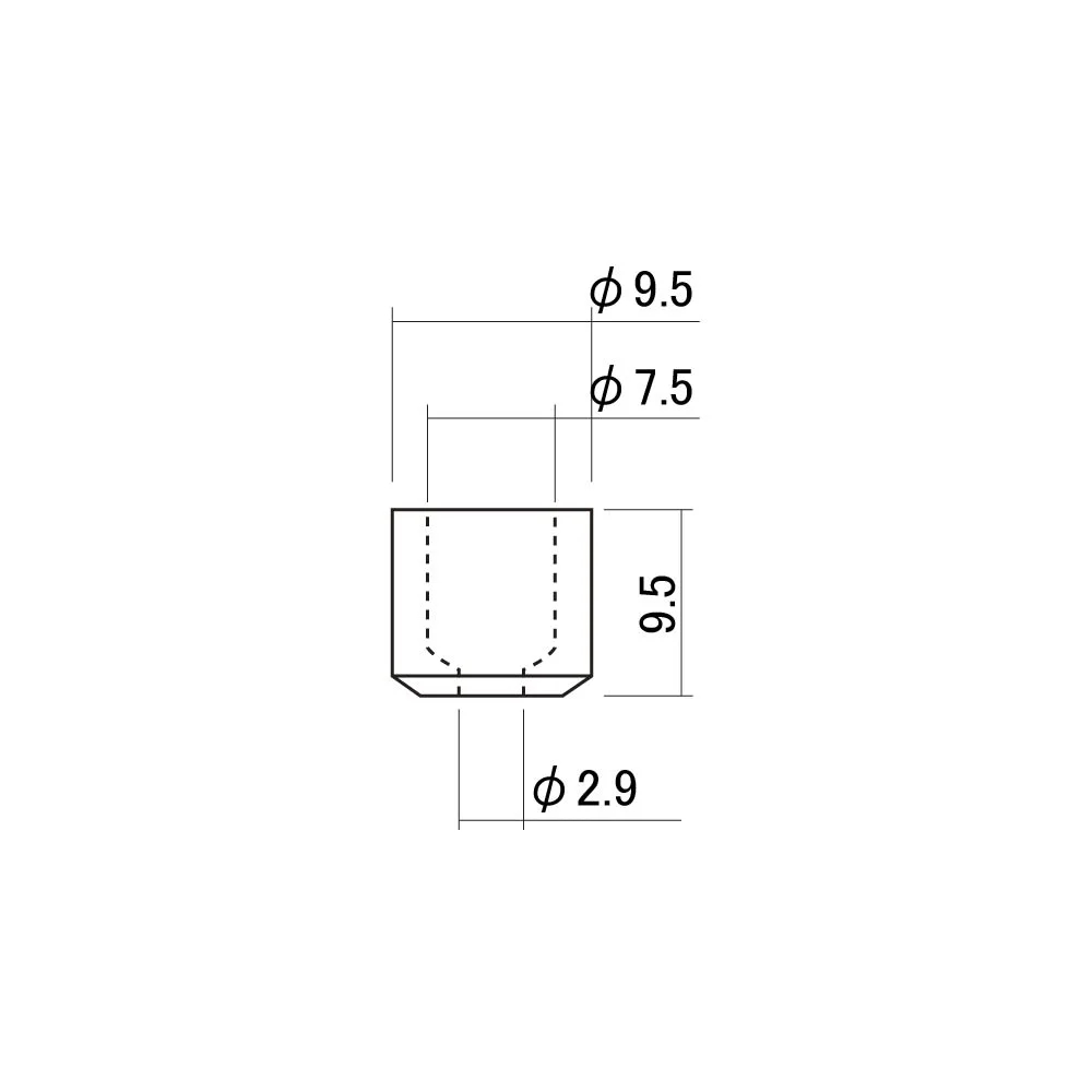 SCUD スカッド MRC-TLSBN ストリングブッシュ レリック仕様 6個入り サイズ図画像