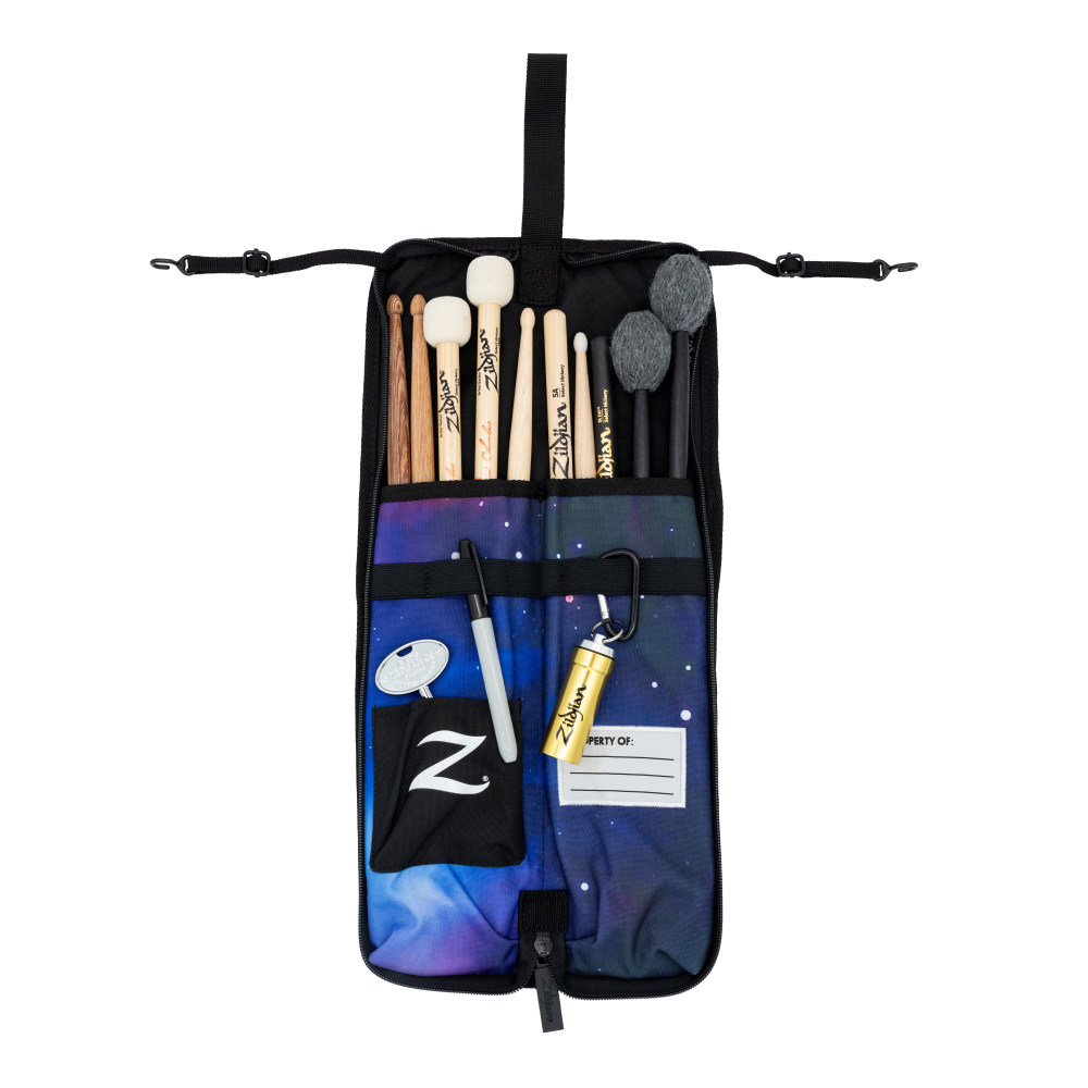 ZILDJIAN ジルジャン ZXSB00301 Student Bags Collection Mini Stick Bag ミニ スティックバッグ スティックケース パープルギャラクシー 使用例画像