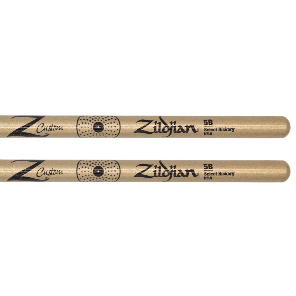 ZILDJIAN ジルジャン Z カスタム 5B Chroma Gold ナイロンチップ ドラムスティック デザイン詳細