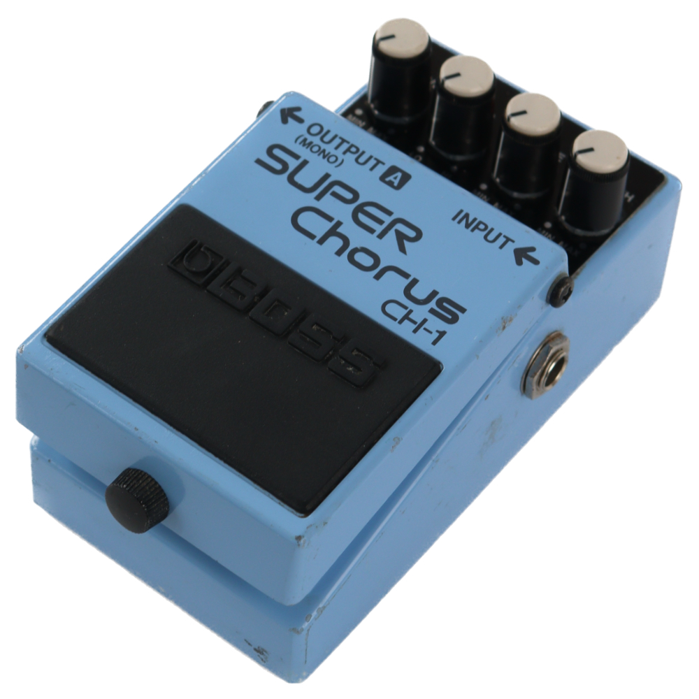 【中古】 スーパーコーラス エフェクター BOSS CH-1 Super Chorus ギターエフェクター コーラス 本体画像 斜め R