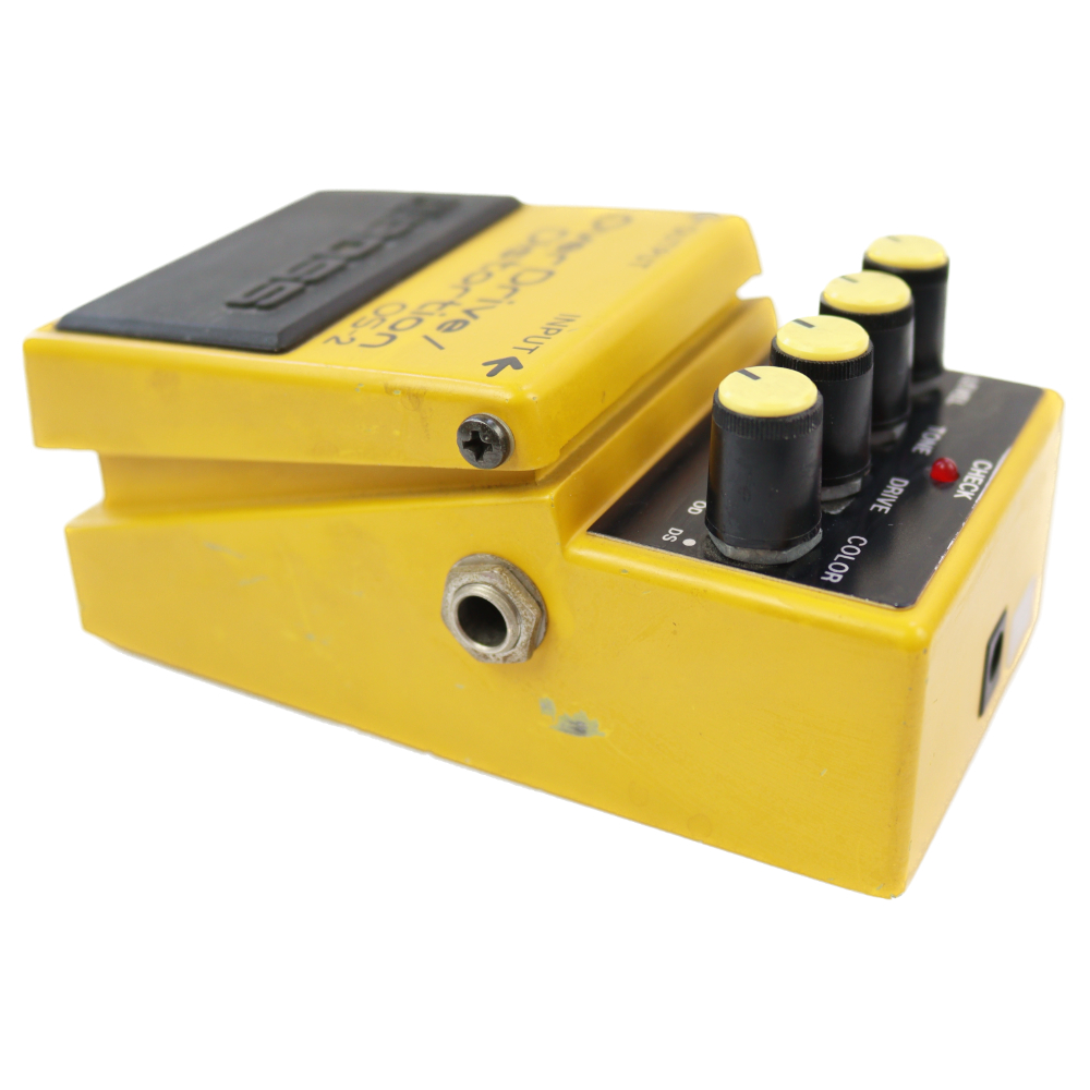 【中古】 オーバードライブ ディストーション エフェクター BOSS OS-2 OverDrive Distortion ギターエフェクター 本体画像 斜め R