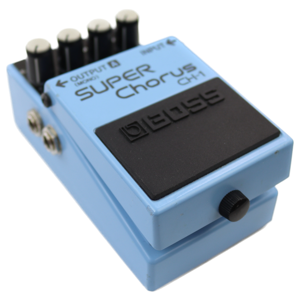 【中古】 スーパーコーラス エフェクター BOSS CH-1 Super Chorus ギターエフェクター コーラス 本体画像 斜め L