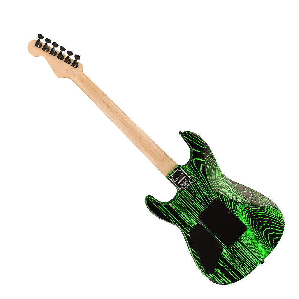 Charvel シャーベル Pro-Mod San Dimas Style 1 HH FR E Ash Green Glow エレキギター 背面