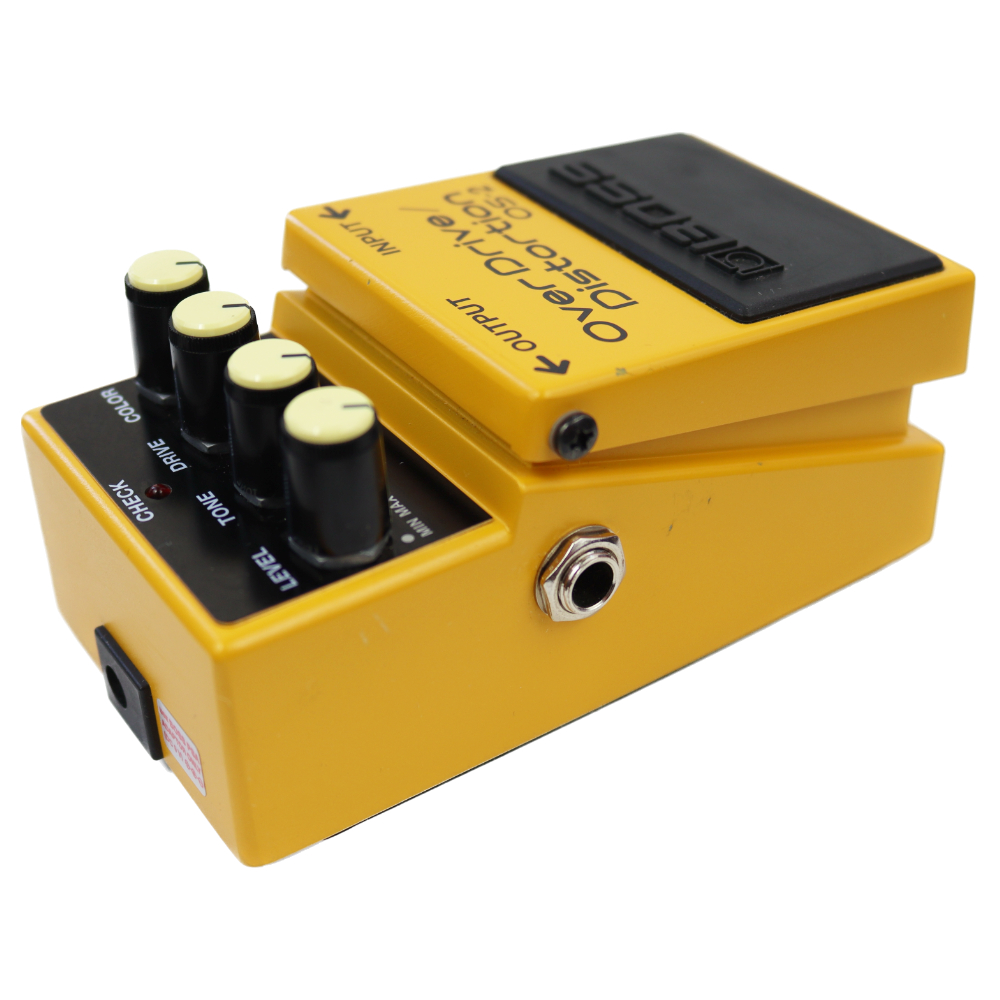 【中古】オーバードライブ ディストーション エフェクター BOSS OS-2 OverDrive Distortion ギターエフェクター 本体画像 斜め L