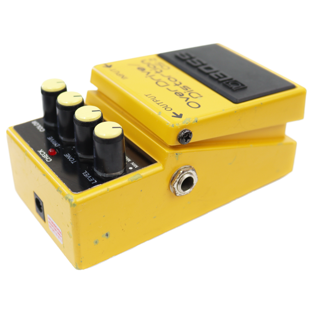 【中古】オーバードライブ ディストーション エフェクター BOSS OS-2 OverDrive Distortion ギターエフェクター 本体画像 斜め L