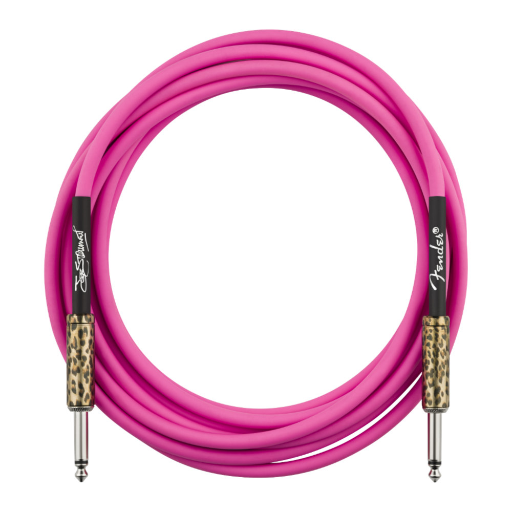 Fender フェンダー Joe Strummer 13ft Instrument Cable Pink Leopard 4m ギターケーブル シールドケーブル