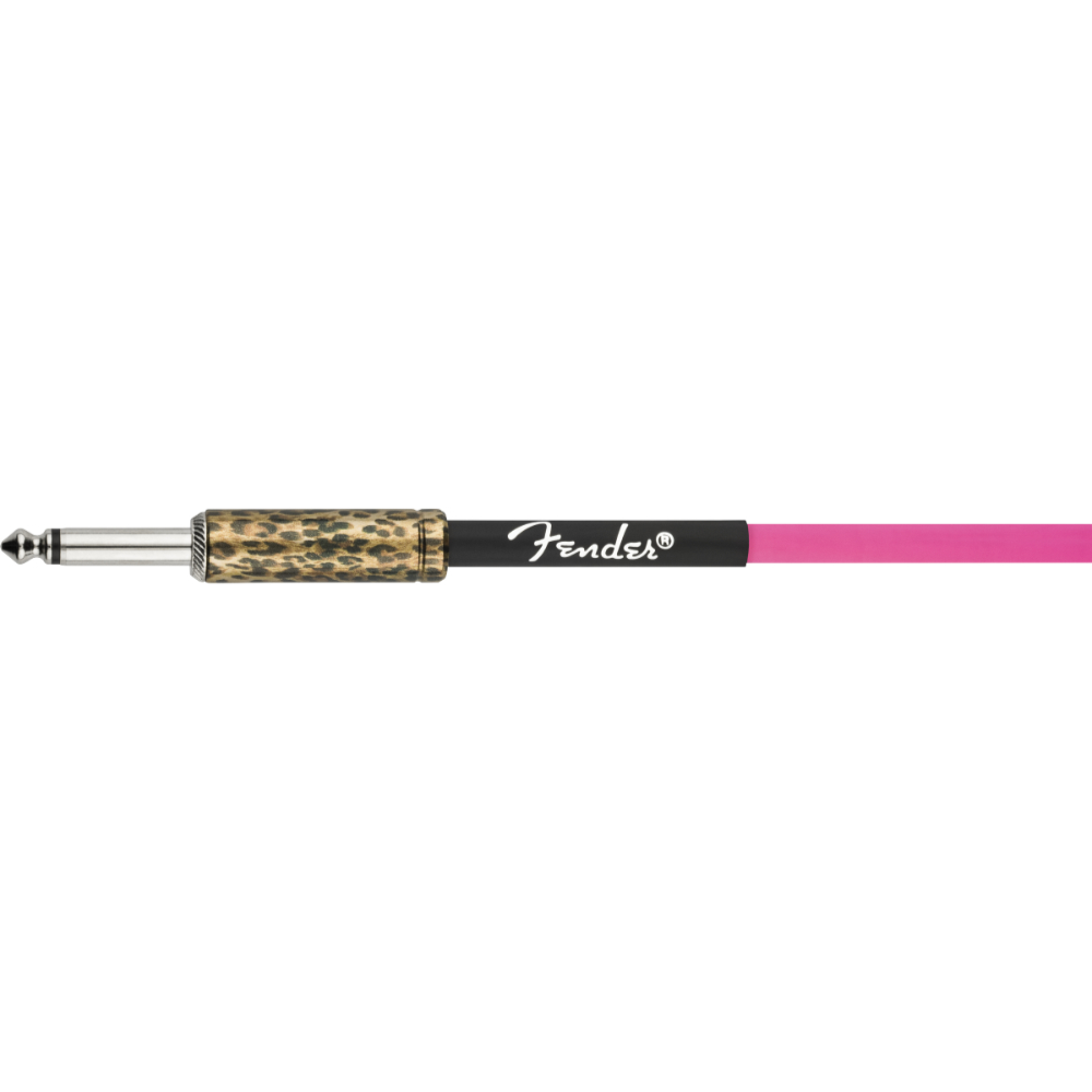 Fender フェンダー Joe Strummer 13ft Instrument Cable Pink Leopard 4m ギターケーブル シールドケーブル ロゴ画像