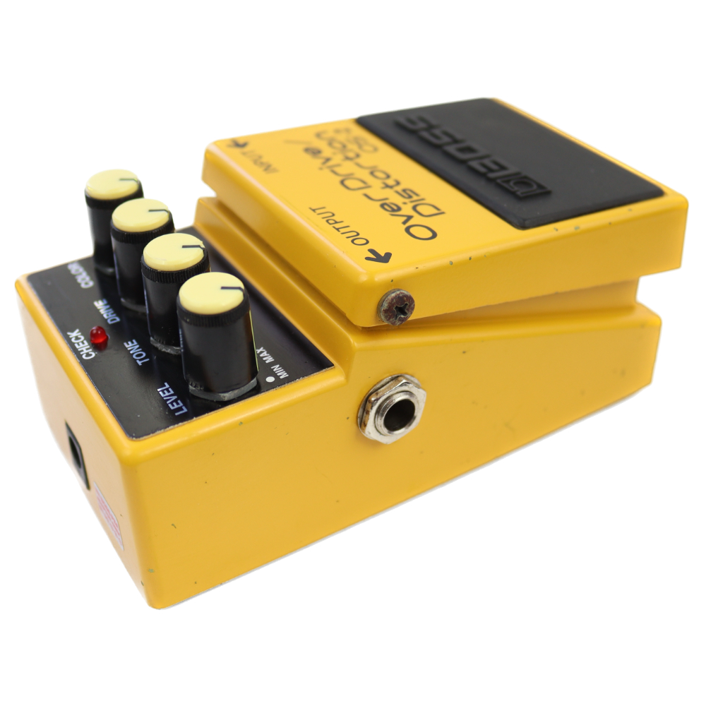 【中古】オーバードライブ ディストーション エフェクター BOSS OS-2 OverDrive Distortion ギターエフェクター 本体画像 斜め