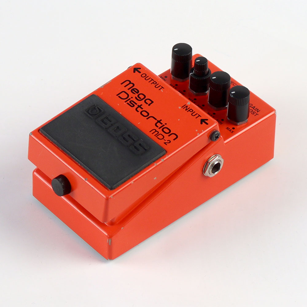 【中古】メガディストーション エフェクター BOSS MD-2 Mega Distortion ギターエフェクター ディストーション 全体像