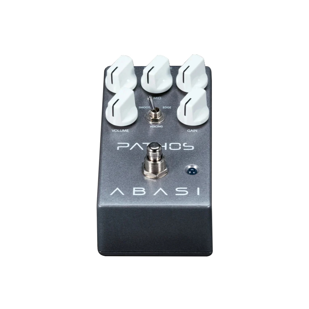 Abasi Concepts アバシコンセプツ Pathos Distortion ディストーション ギターエフェクター 前斜めアングル画像