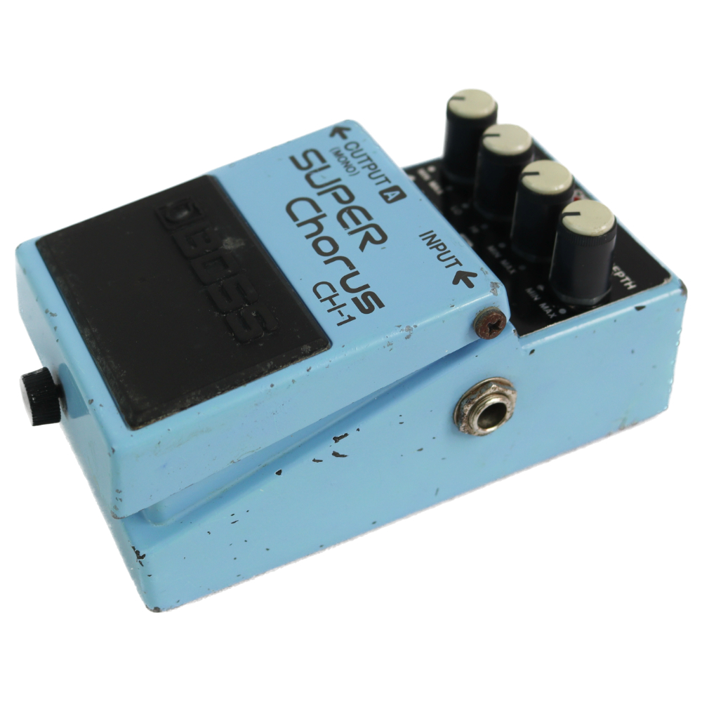 【中古】スーパーコーラス エフェクター BOSS CH-1 Super Chorus ギターエフェクター コーラス 本体画像 横 R