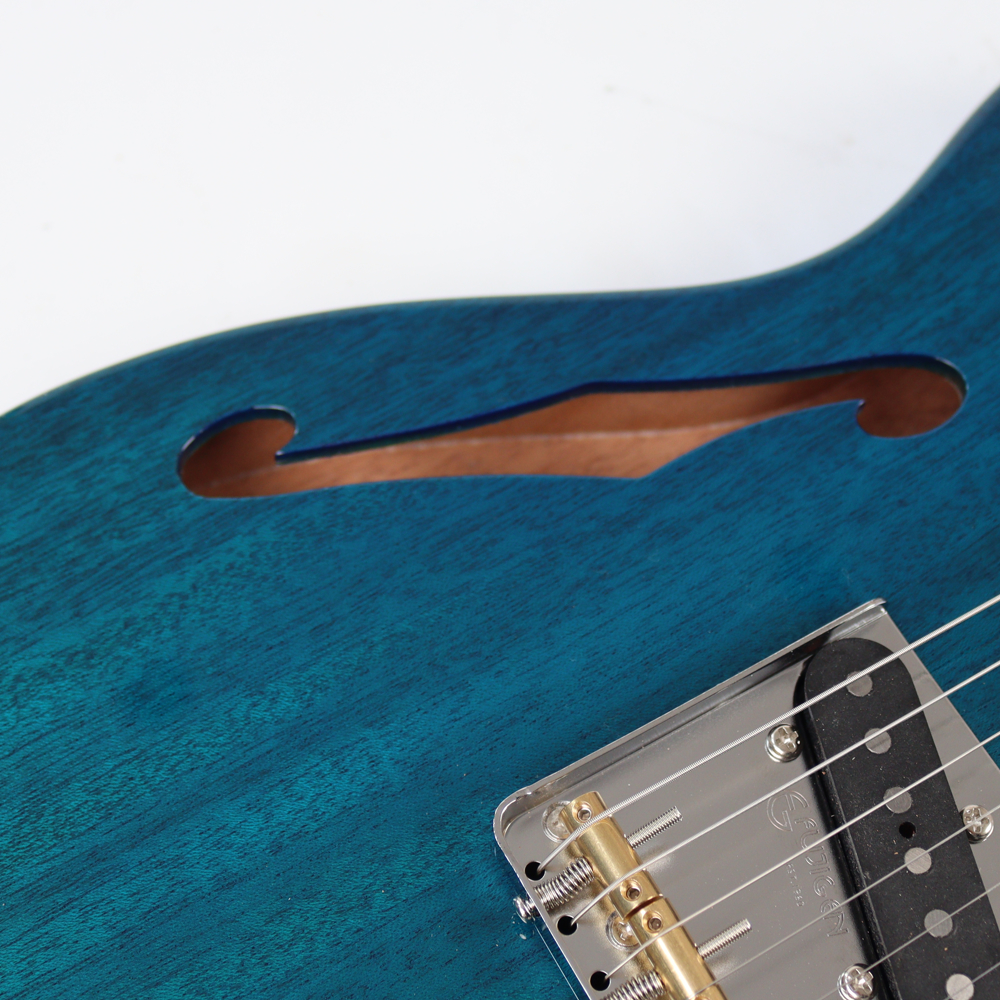 フジゲン エレキギター FUJIGEN FGN NTE110MMHT TBL 01 シンライン Neo Classic ネオクラシック Transparent Blue トランスペアレントブルー fホール画像