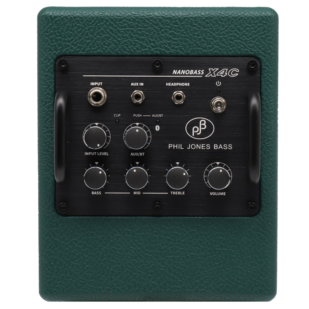 PHIL JONES BASS フィルジョーンズベース NANOBASS X4C Forest Green 小型ベースアンプ コンボ USBモバイルバッテリー対応 コントロールパネル