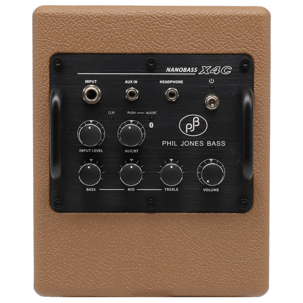 PHIL JONES BASS フィルジョーンズベース NANOBASS X4C Organic Brown 小型ベースアンプ コンボ USBモバイルバッテリー対応 バックパネル