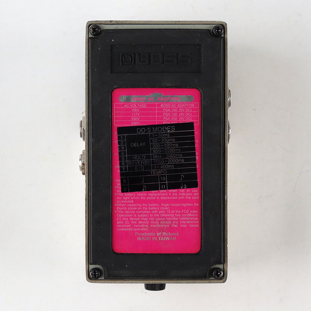 【中古】 デジタルディレイ エフェクター BOSS DD-5 Digtal Delay ギターエフェクター ディレイ 底面