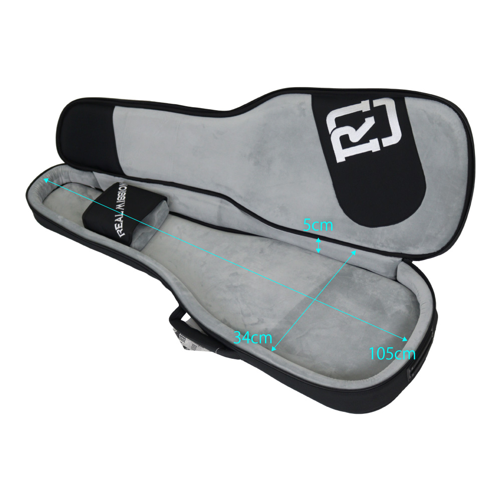 エレキギターケース REAL MISSION CoolVox E Black 黒 ブラック エレキ ギグバッグ リュック 背負うギターケース リアルミッション 内寸