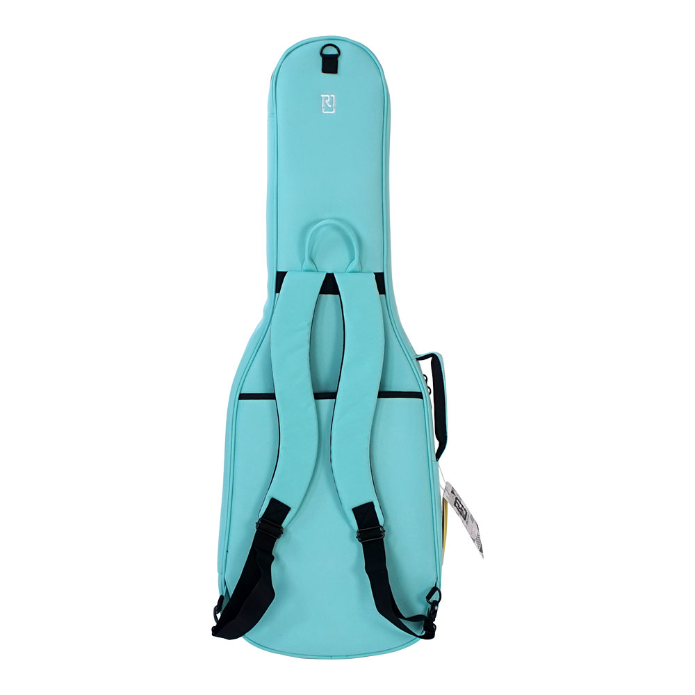 エレキギターケース REAL MISSION CoolVox E Aqua アクア 水色 エレキ ギグバッグ リュック 背負うギターケース リアルミッション 背面