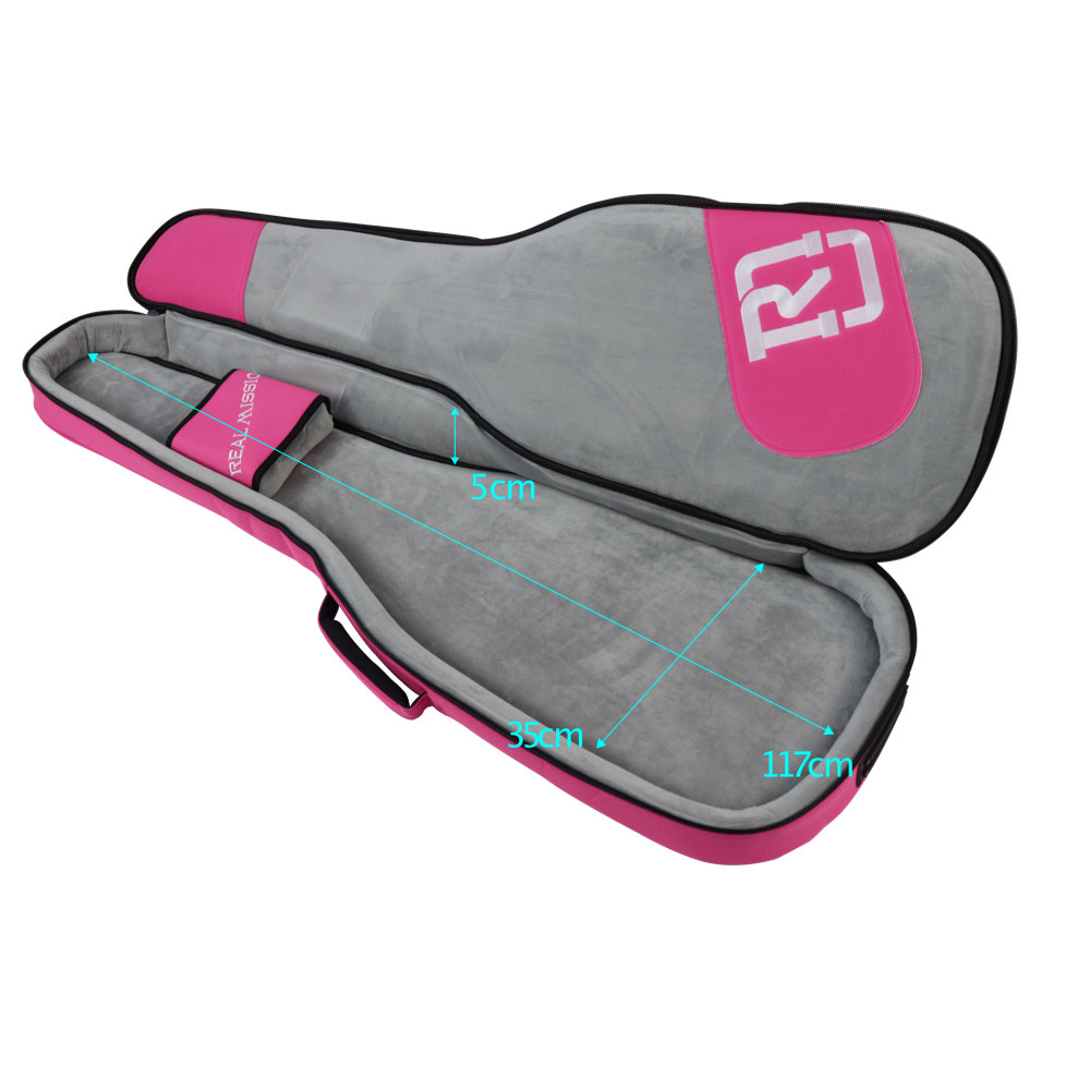 エレキベースケース REAL MISSION CoolVox B Pink ピンク ベース ギグバッグ リュック 背負うベースケース リアルミッション 内寸画像