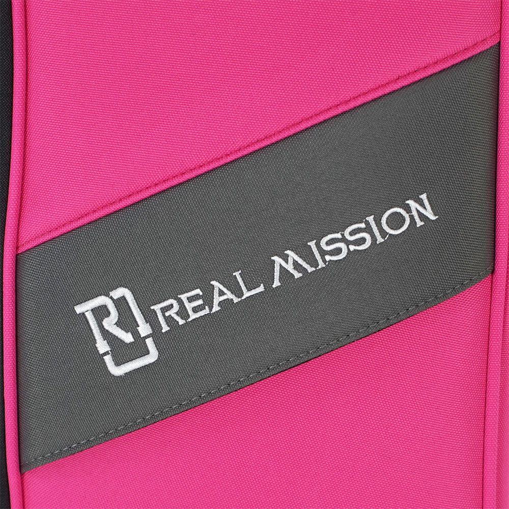 エレキベースケース REAL MISSION CoolVox B Pink ピンク ベース ギグバッグ リュック 背負うベースケース リアルミッション ロゴ画像