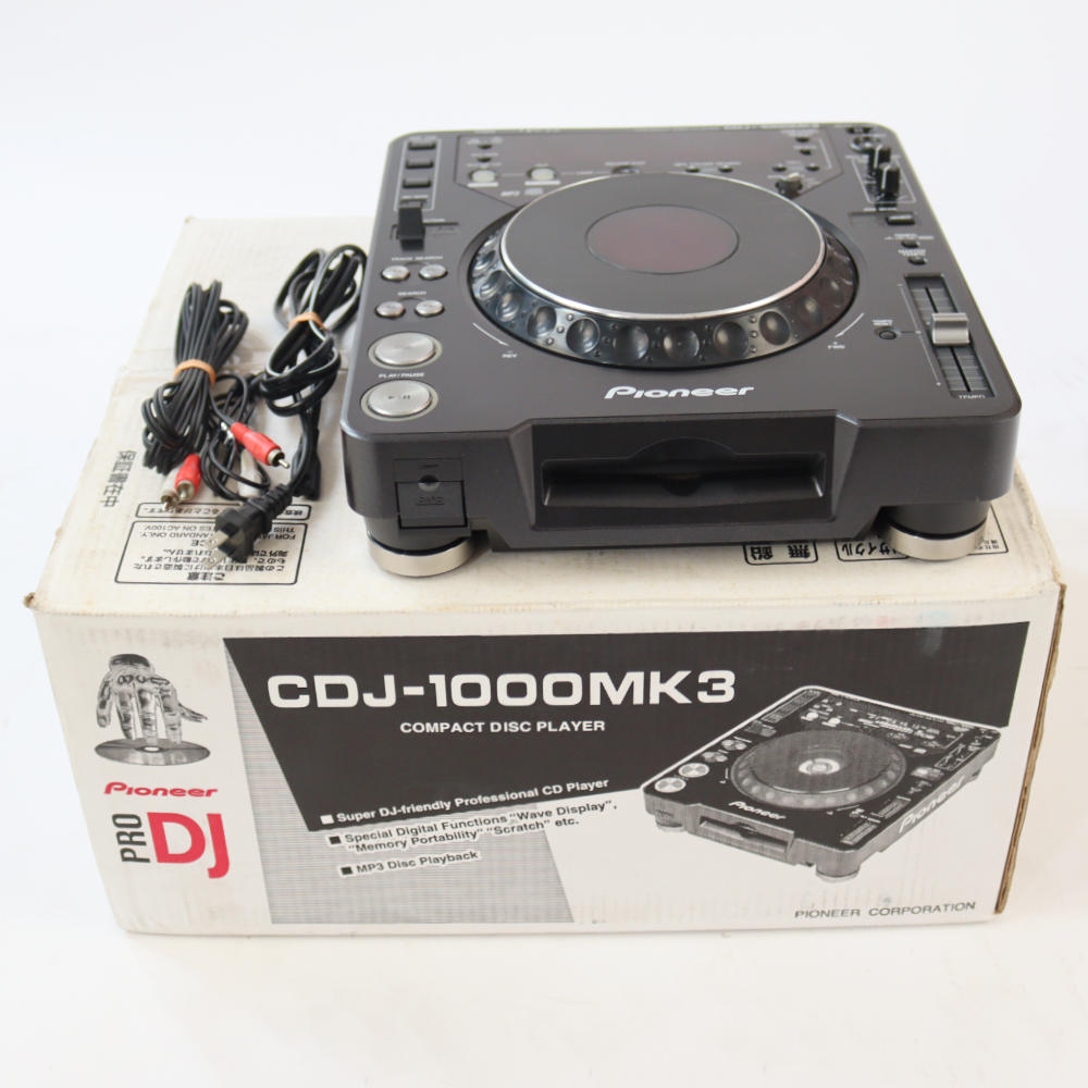 【中古】 DJ用 CDプレイヤー Pioneer DJ CDJ-1000 MK3 CDJプレイヤー パイオニアDJ 本体、付属品