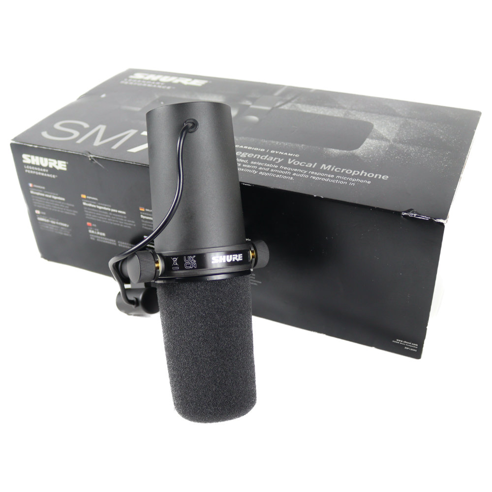 中古】 マイク シュアー SHURE SM7B 配信 ブロードキャスト ナレーション ダイナミックマイクロホン シュア([USED] 配信用マイク  ブロードキャストマイク) | web総合楽器店 chuya-online.com