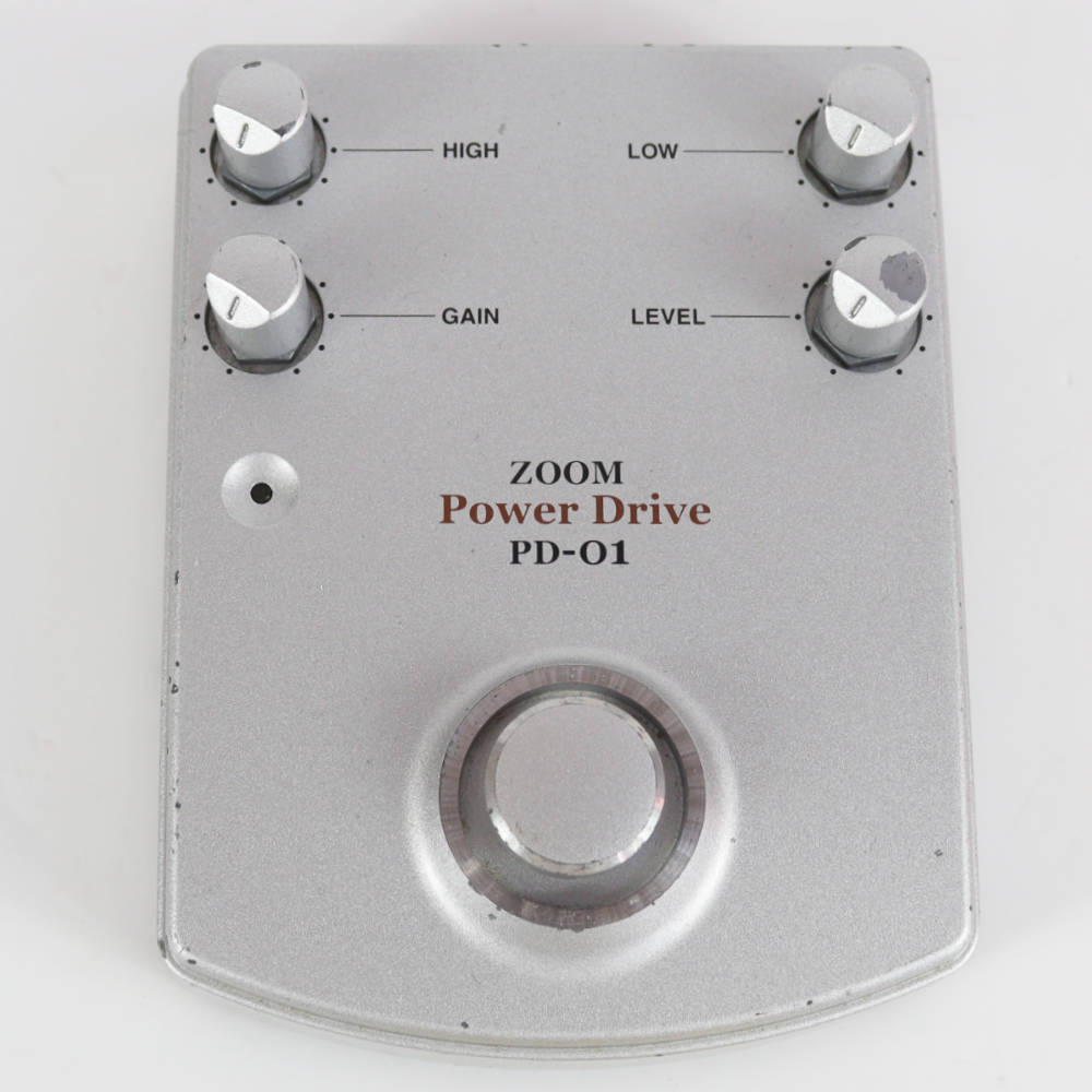 【中古】 オーバードライブ エフェクター ZOOM PD-01 Power Drive ギターエフェクター 正面