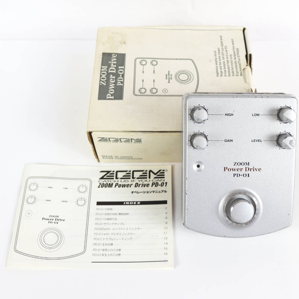 【中古】 オーバードライブ エフェクター ZOOM PD-01 Power Drive ギターエフェクター 本体、付属品