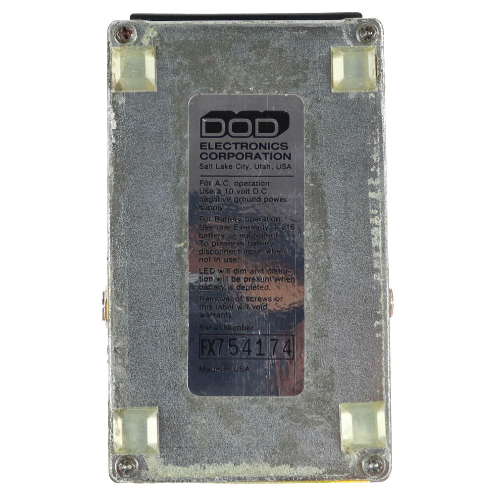 【中古】 オーバードライブ エフェクター DOD FX50 Overdrive Preamp オーバードライブプリアンプ ギター用エフェクター 本体画像 横 