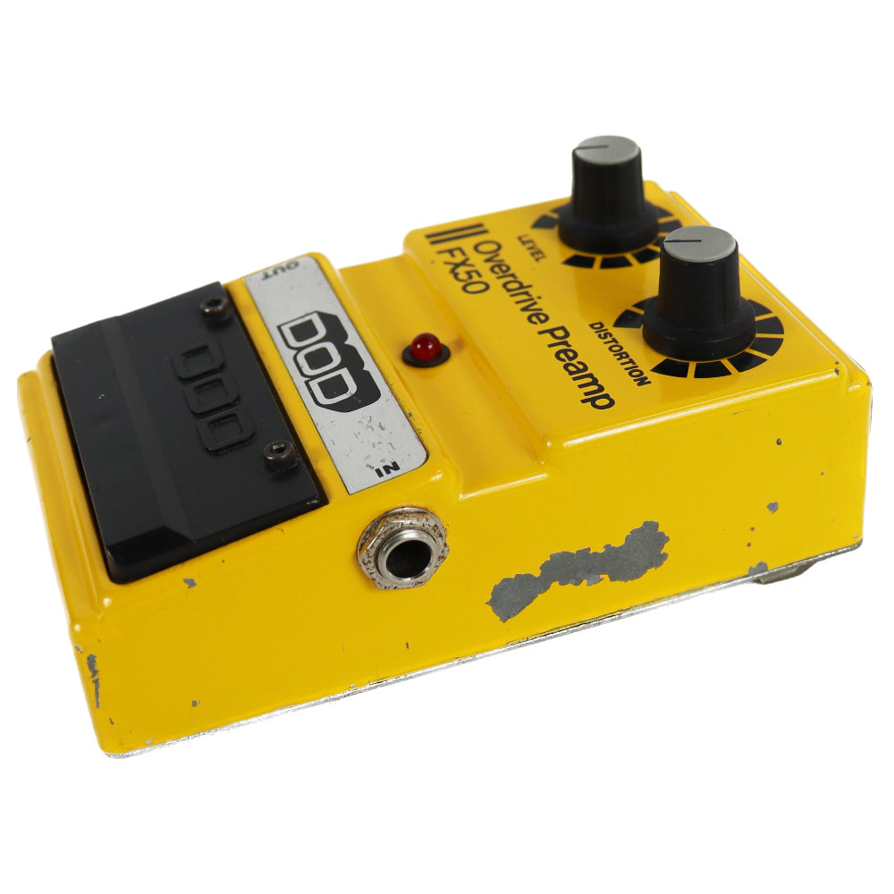 【中古】 オーバードライブ エフェクター DOD FX50 Overdrive Preamp オーバードライブプリアンプ ギター用エフェクター 本体画像 横 R