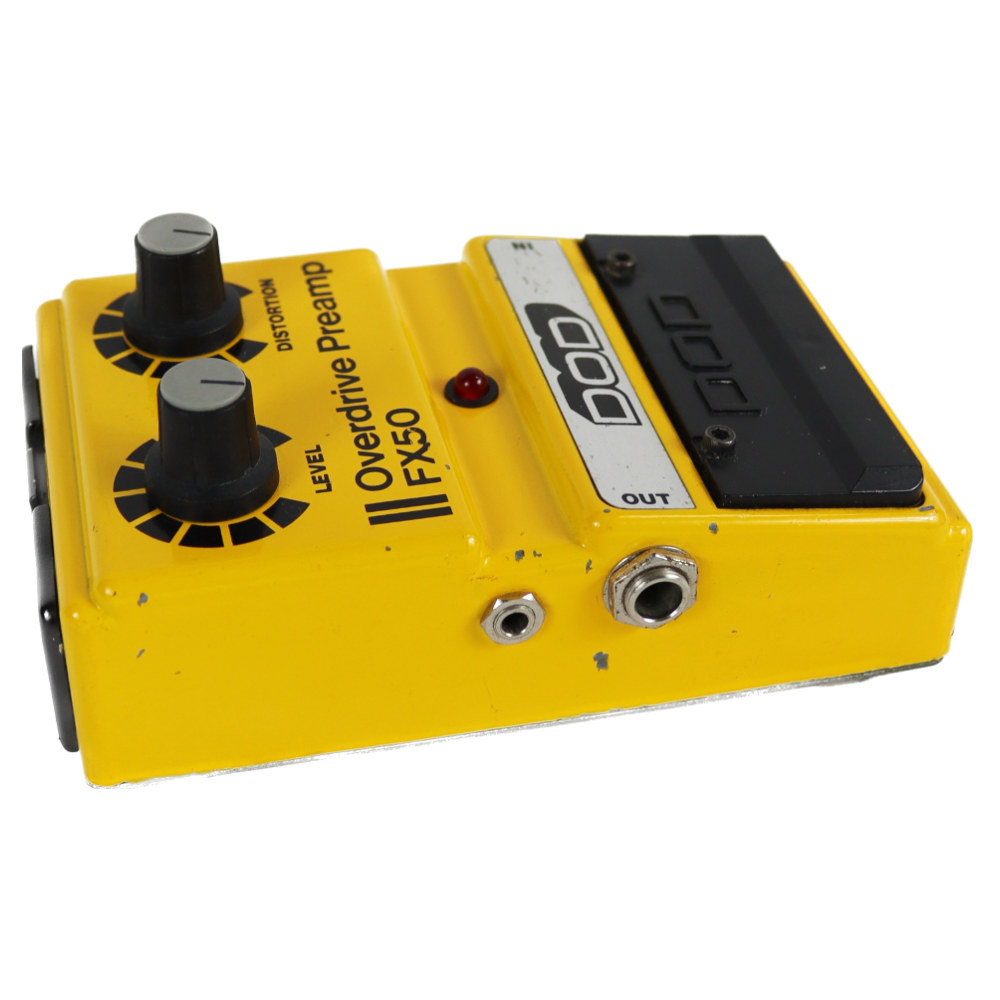 【中古】 オーバードライブ エフェクター DOD FX50 Overdrive Preamp オーバードライブプリアンプ ギター用エフェクター 本体画像 横 L