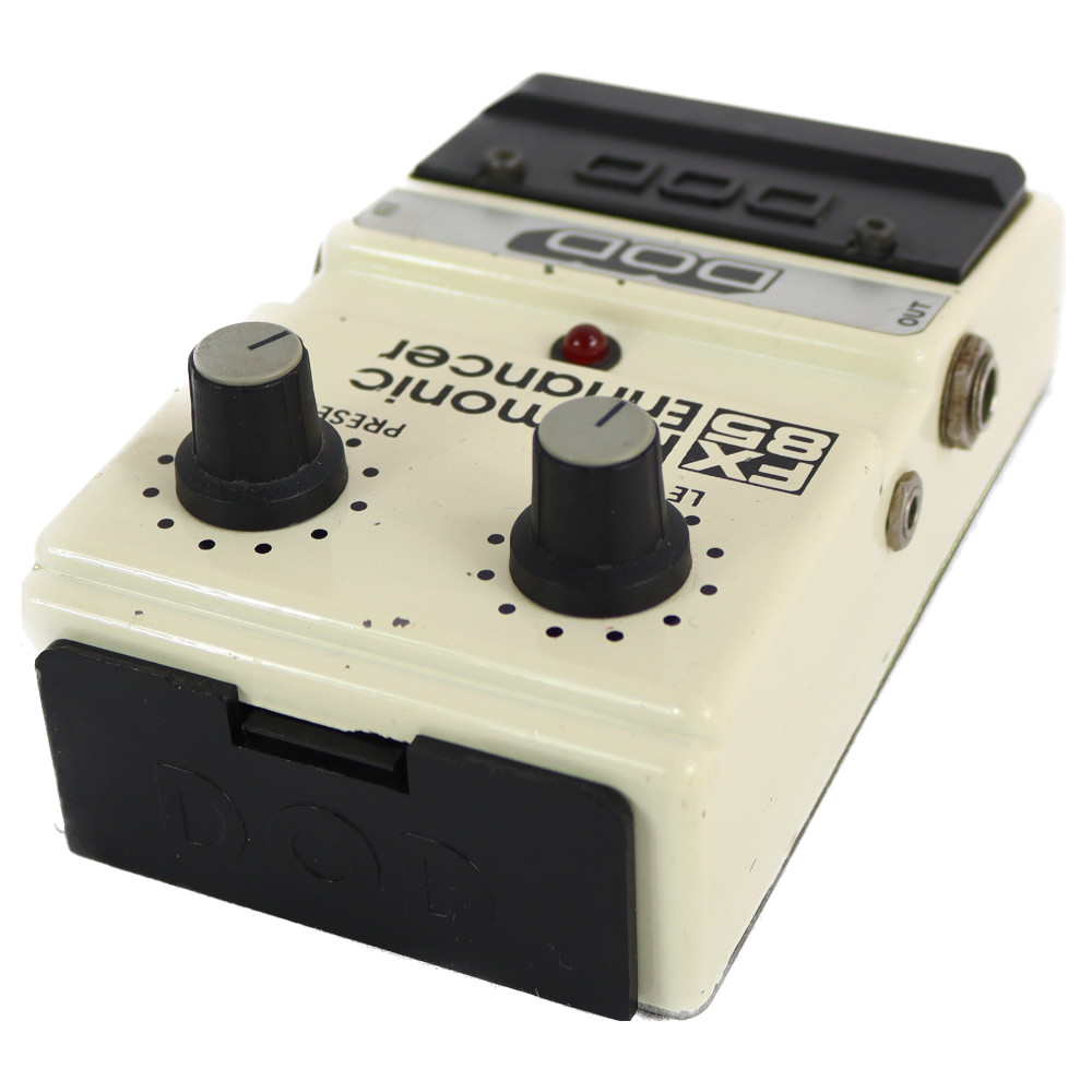 【中古】 エンハンサー エフェクター DOD FX85 Harmonic Enhancer エキサイター ギターエフェクター 本体画像 斜め 