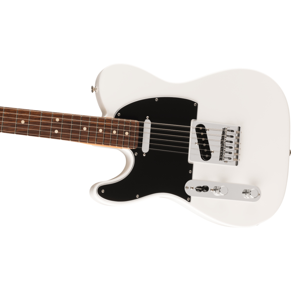 Fender フェンダー Player II Telecaster Left-Handed RW Polar White レフティ エレキギター テレキャスター ボディ斜めアングル画像