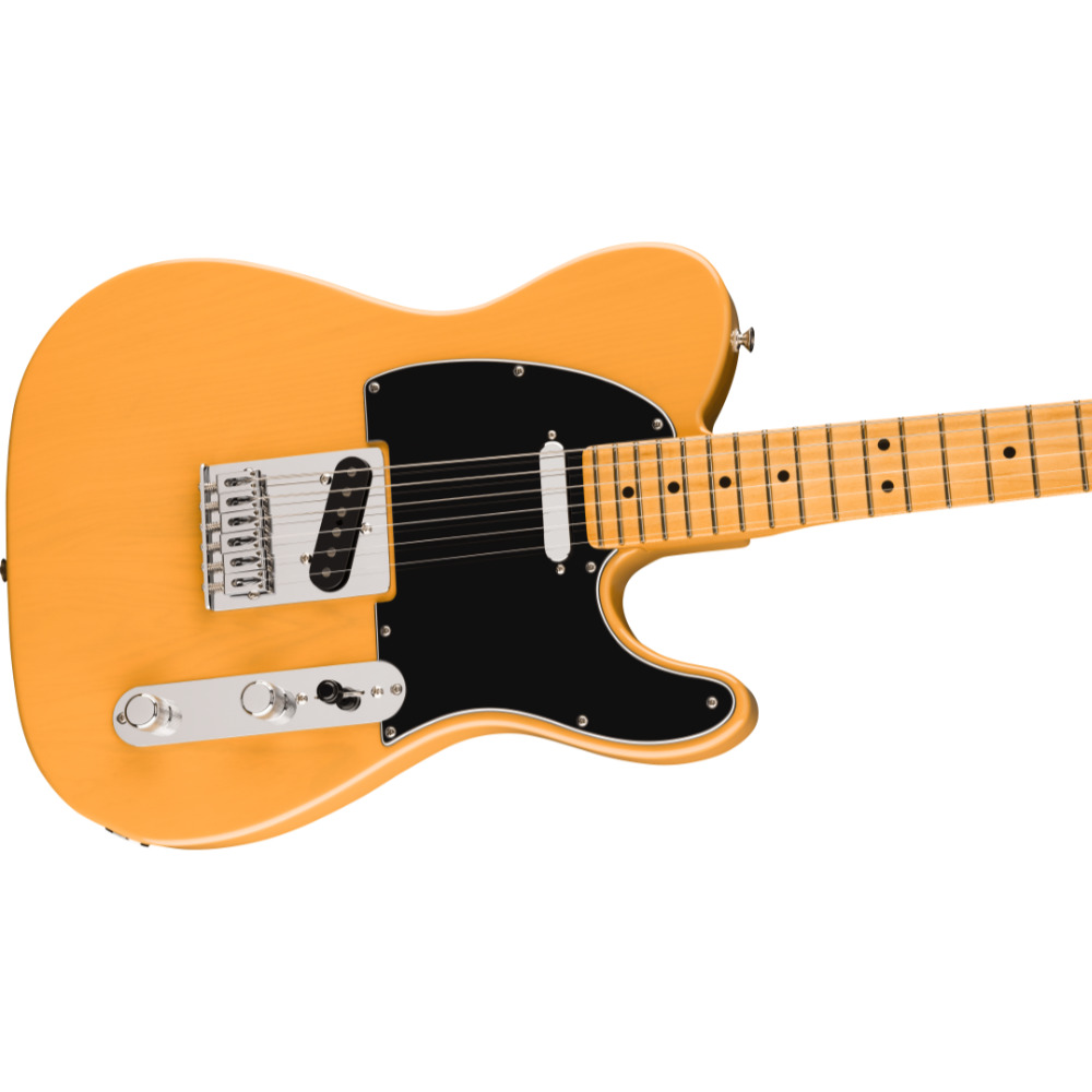 Fender フェンダー Player II Telecaster MN Butterscotch Blonde エレキギター テレキャスター ボディ斜めアングル画像