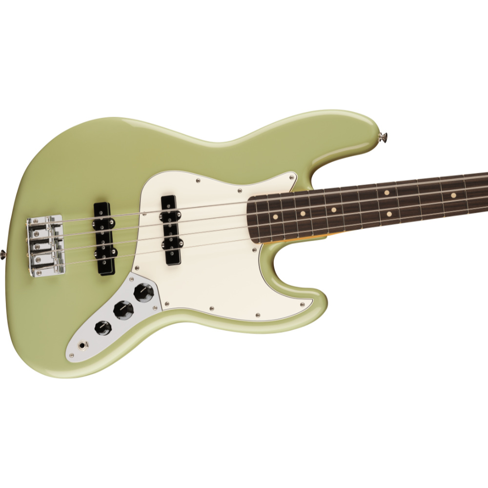 Fender フェンダー Player II Jazz Bass RW Birch Green エレキベース ジャズベース ボディ斜めアングル画像