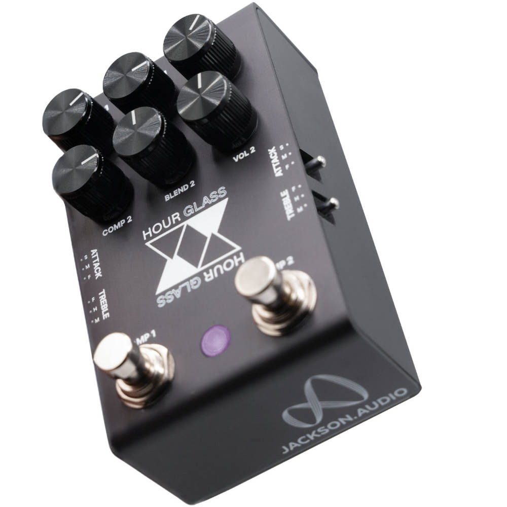 Jackson Audio HOUR GLASS コンプレッサー ギターエフェクター フットスイッチ側サイド