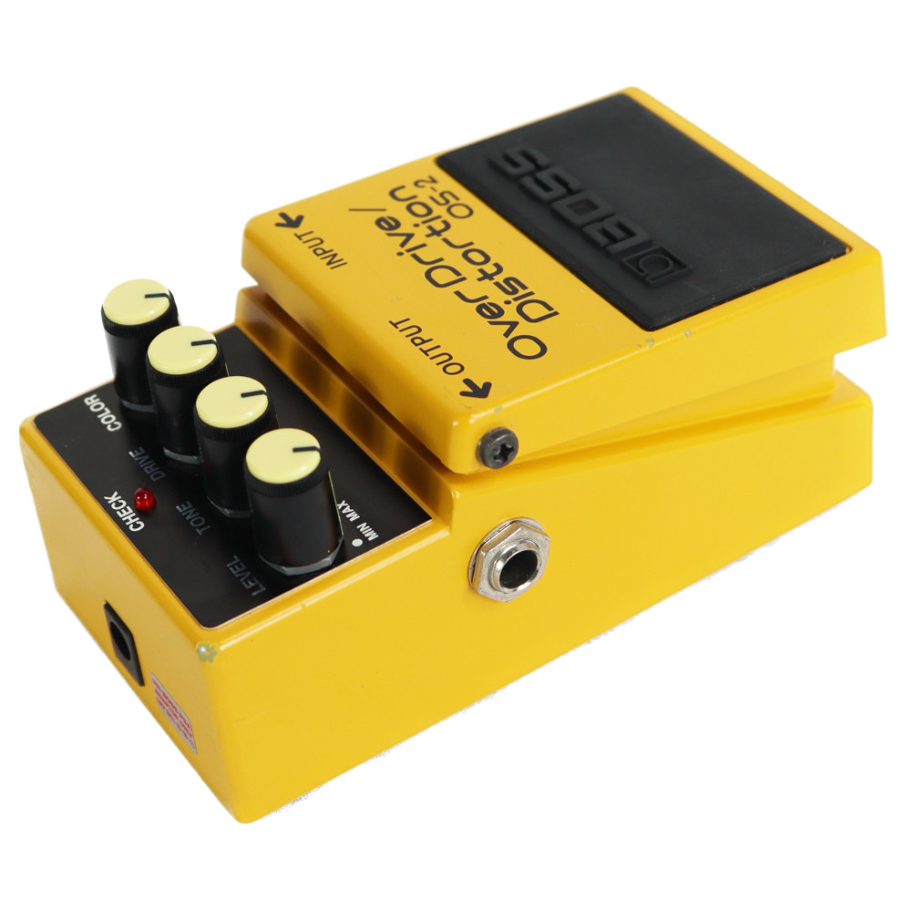 【中古】オーバードライブ ディストーション エフェクター BOSS OS-2 OverDrive Distortion ギターエフェクター 本体画像 斜め L