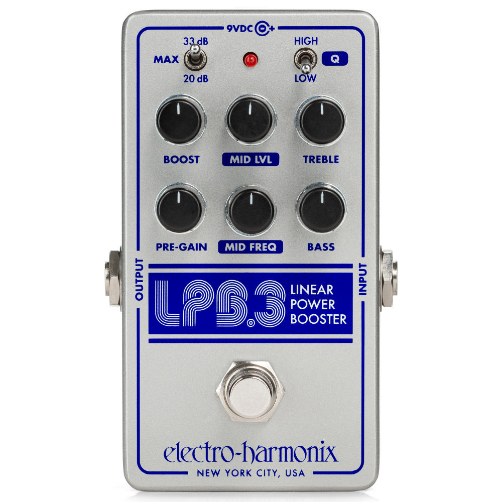 エフェクター ブースター エレハモ ELECTRO-HARMONIX LPB-3 エレクトロハーモニクス LINEAR POWER BOOSTER & EQ