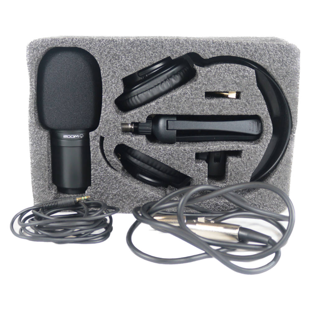 【中古】 マイク ヘッドホン セット ZOOM ZDM-1PMP PODCAST MIC PAC ポッドキャスト用 マイク ヘッドフォン パック 付属品画像