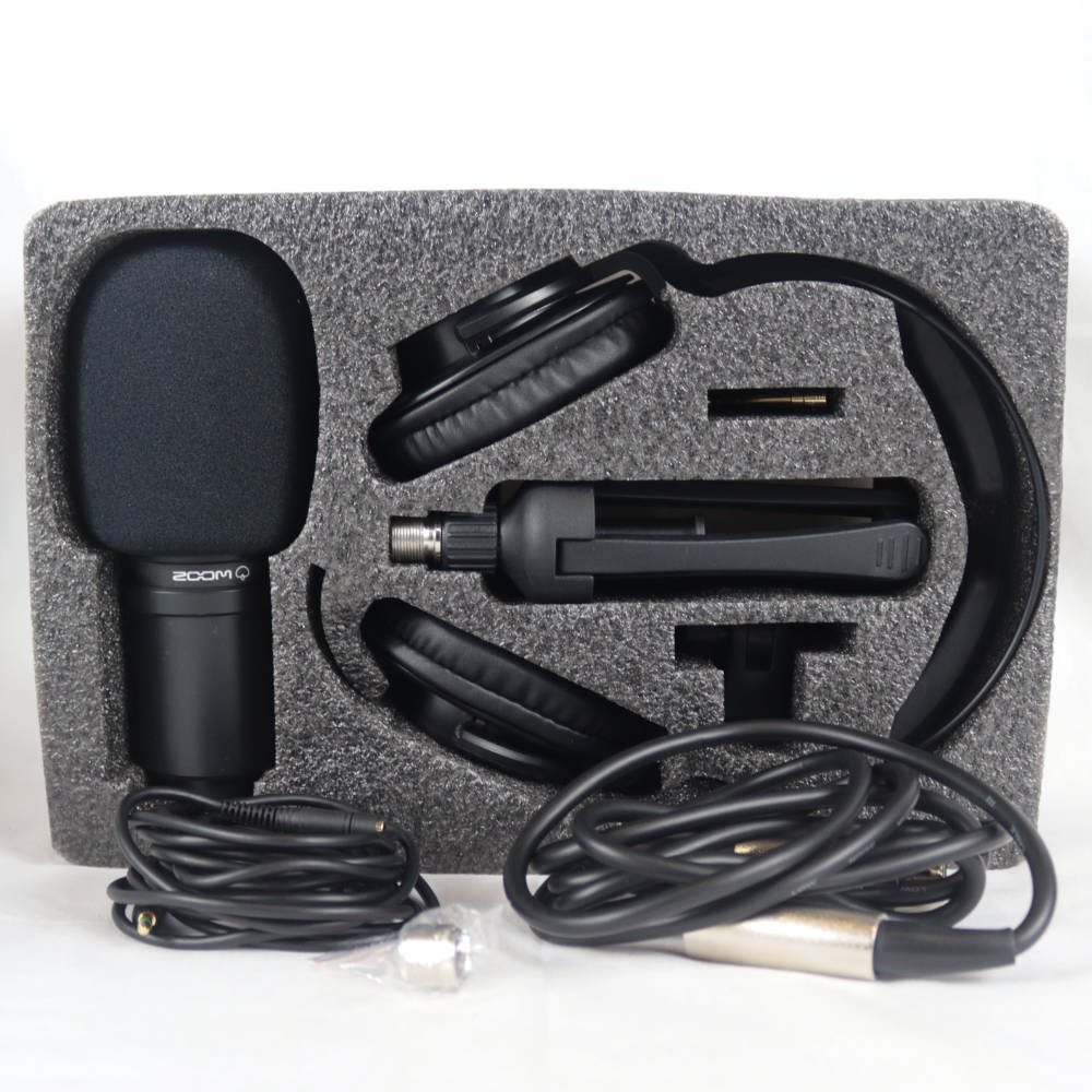 【中古】 マイク ヘッドホン セット ZOOM ZDM-1PMP PODCAST MIC PAC ポッドキャスト用 マイク ヘッドフォン パック 付属品画像